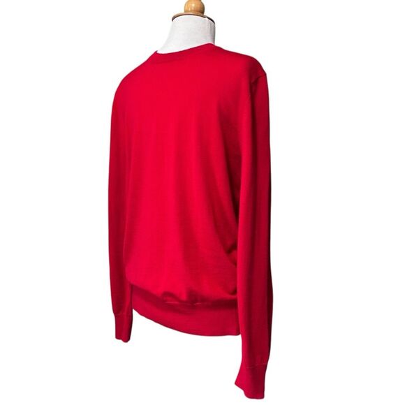 Brooks Brothers Red Italian Yarn Merino Wool Crew Neck Sweater - Medium - Picture 3 of 6